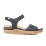 On Foot Vegas (Women) - Navy Sandals - Backstrap - The Heel Shoe Fitters