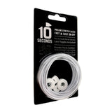 10 Seconds Elastic Shoelace - White Accessories - Shoe Laces - The Heel Shoe Fitters