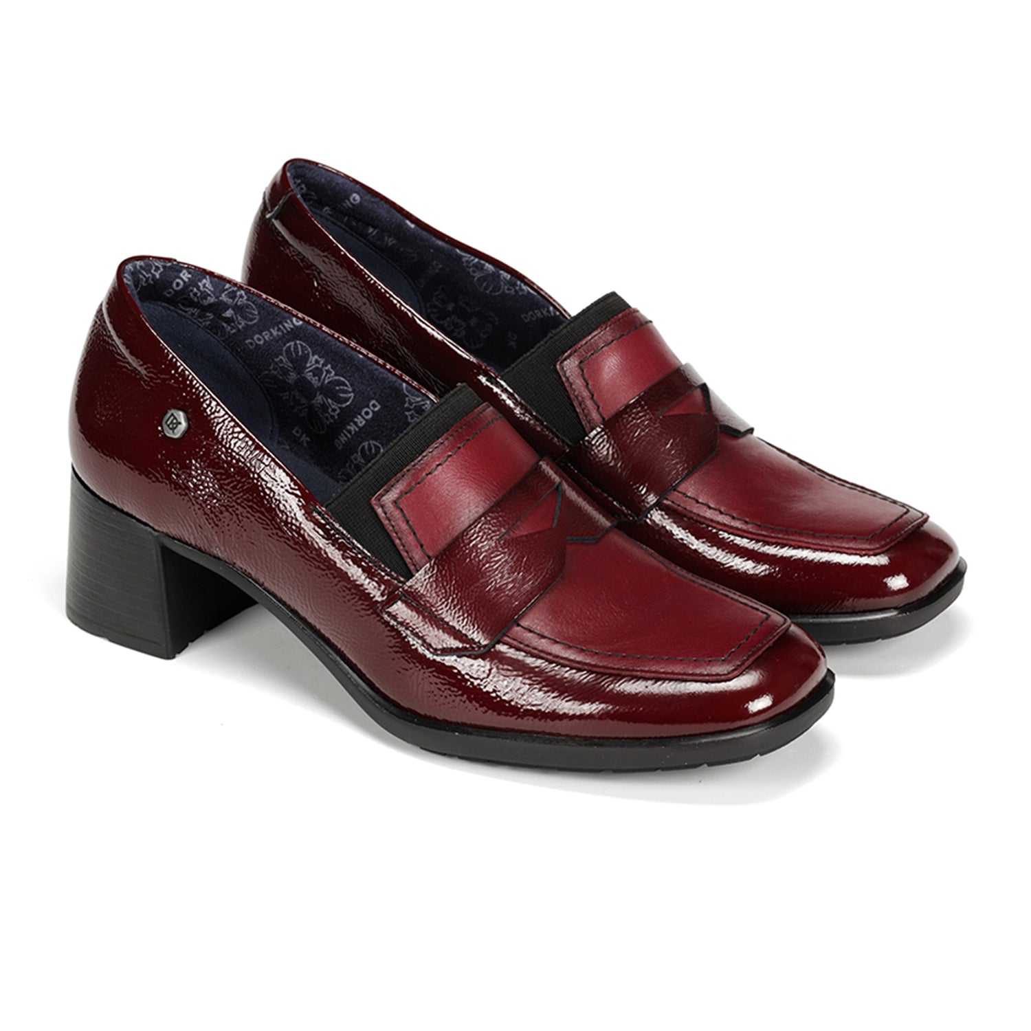 Dorking Ikia D9205 Heeled Loafer (Women) - Naplak/Sugar Opera/Picota Dress-Casual - Heels - The Heel Shoe Fitters