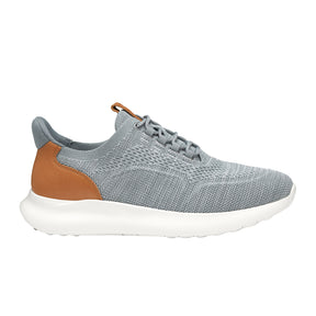 Johnston & Murphy Amherst 2.0 Knit Plain Toe Lace Up (Men) - Gray Heathered Knit Athletic - Casual - Lace Up - The Heel Shoe Fitters