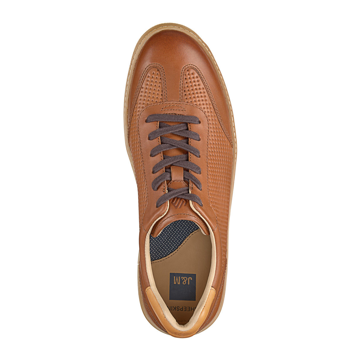 Johnston & Murphy Mcguffey T-Toe Oxford (Men) - Tan Full Grain Dress-Casual - Oxford - The Heel Shoe Fitters