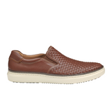 Johnston & Murphy McGuffey 2 Woven Slip-On (Men) - Tan Woven Full Grain