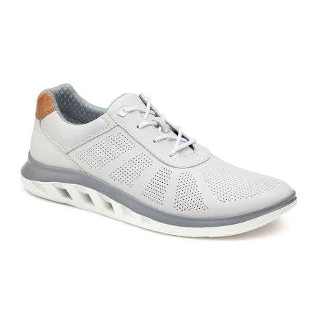 Johnston & Murphy Activate U-Throat Sneaker (Men) - White Full Grain Dress-Casual - Sneakers - The Heel Shoe Fitters