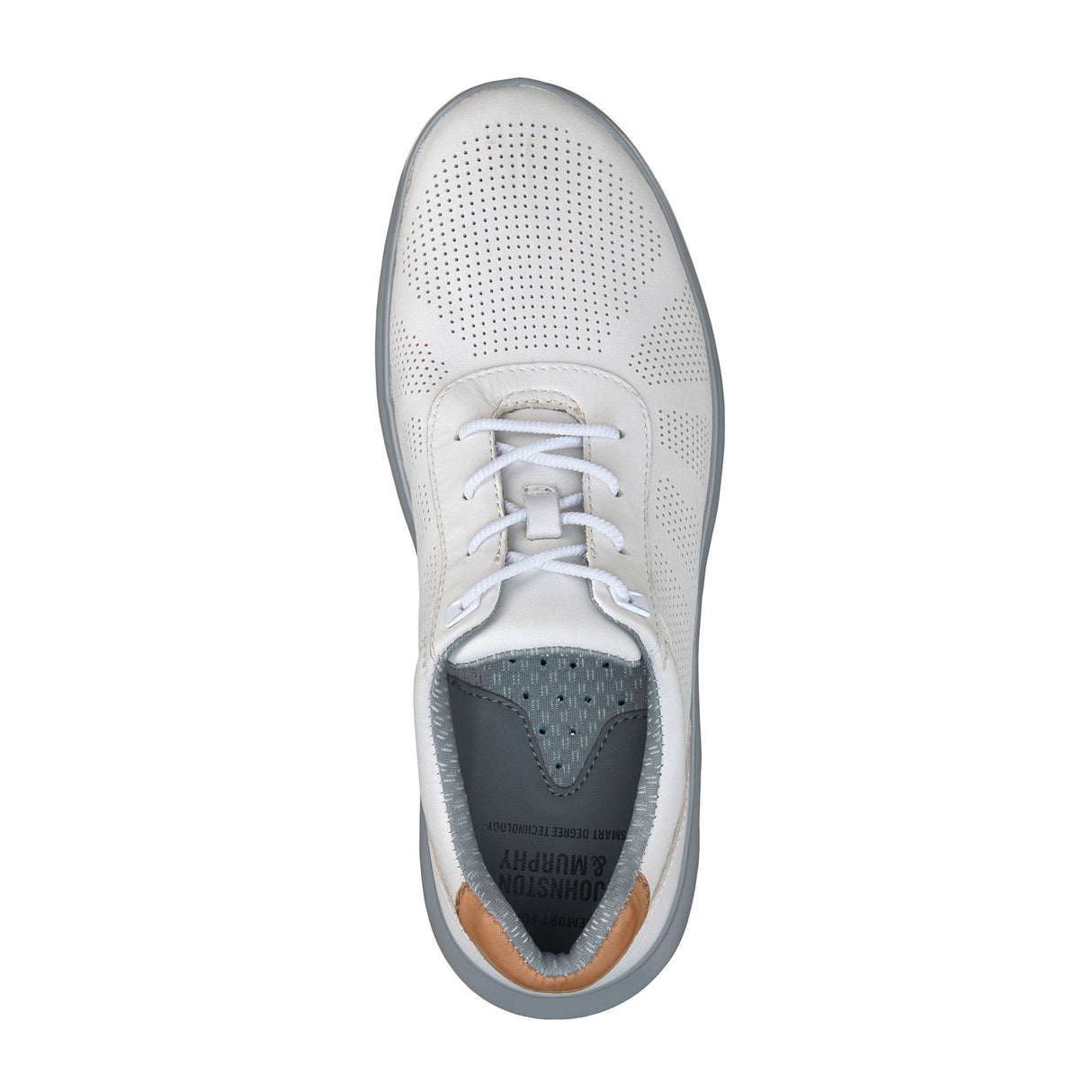 Johnston & Murphy Activate U-Throat Sneaker (Men) - White Full Grain Dress-Casual - Sneakers - The Heel Shoe Fitters