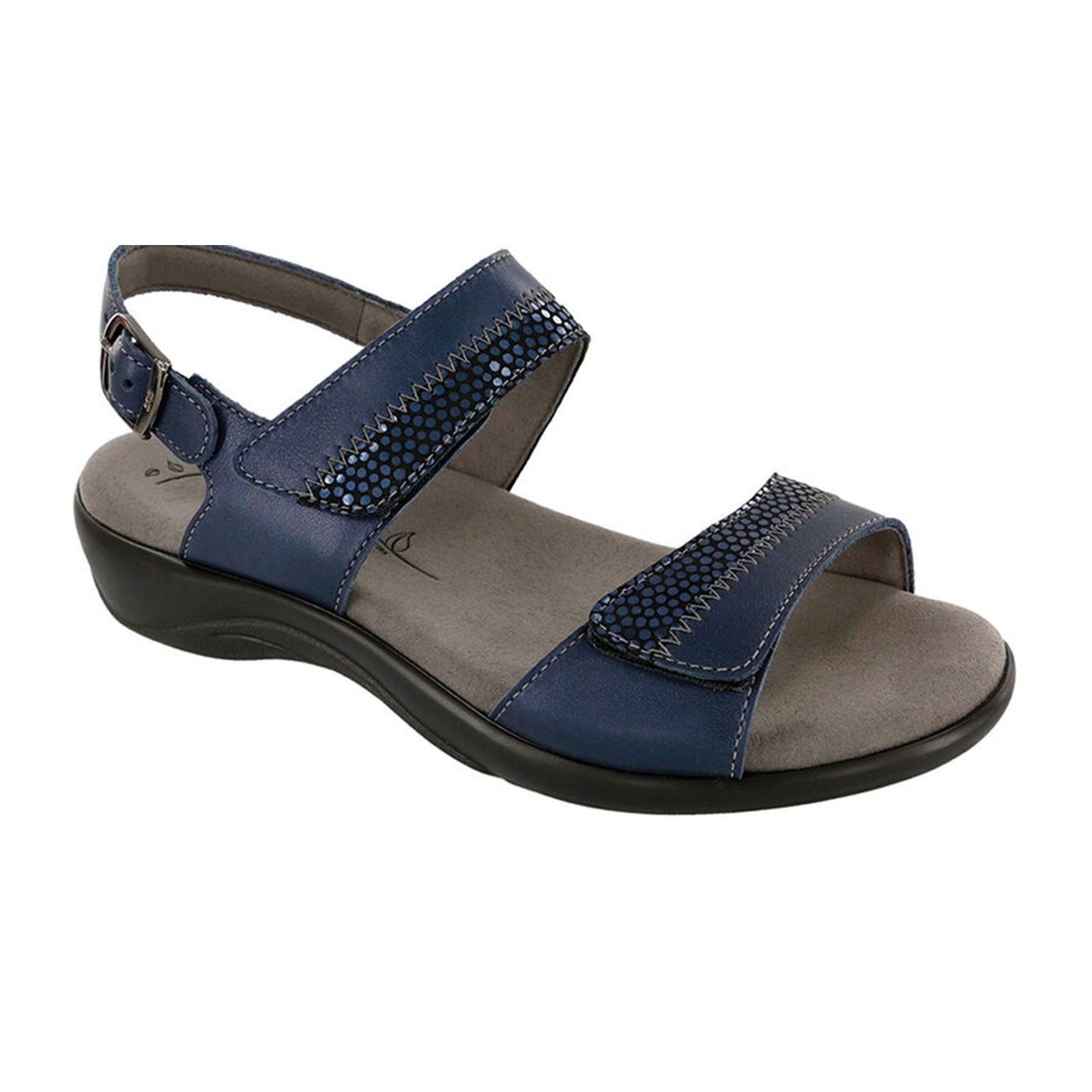 SAS Nudu Backstrap Sandal Women Navy The Heel Shoe Fitters