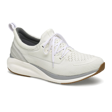 Johnston & Murphy XC4 TR1-Sport Hybrid (Men) - White Recycled Knit/Full Grain Athletic - Casual - Lace Up - The Heel Shoe Fitters