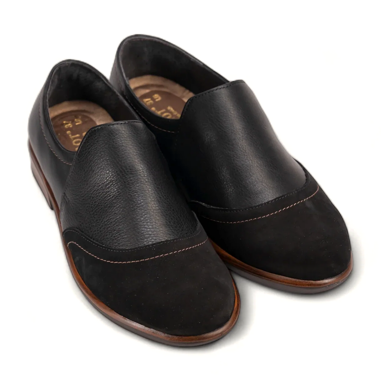 Naot Angin Slip On Loafer (Women) - Black Velvet Dress-Casual - Slip Ons - The Heel Shoe Fitters