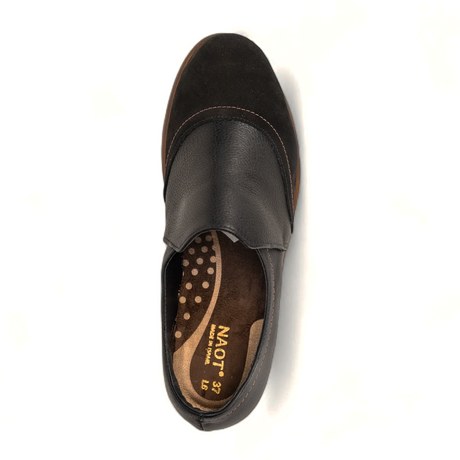 Naot Angin Slip On Loafer (Women) - Black Velvet Dress-Casual - Slip Ons - The Heel Shoe Fitters