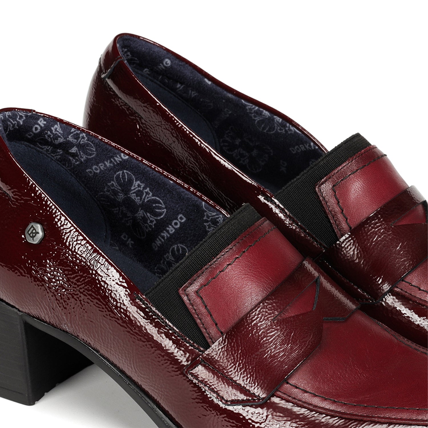 Dorking Ikia D9205 Heeled Loafer (Women) - Naplak/Sugar Opera/Picota Dress-Casual - Heels - The Heel Shoe Fitters