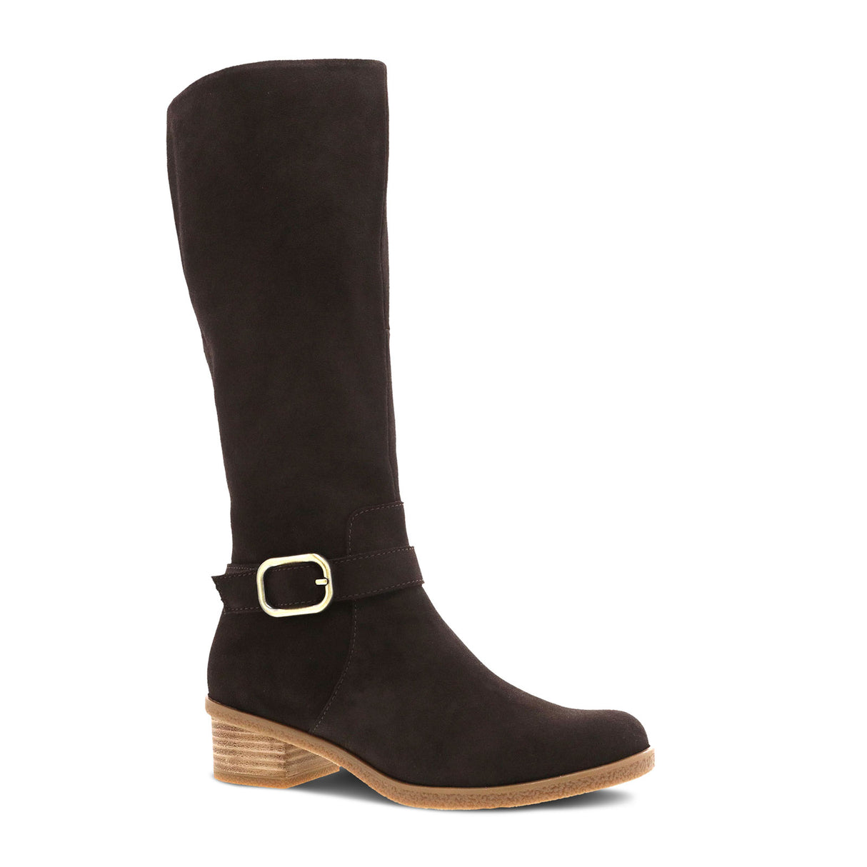 Dansko Dalinda Tall Boot (Women) - Chocolate Waterproof Suede Boots - Fashion - High - The Heel Shoe Fitters