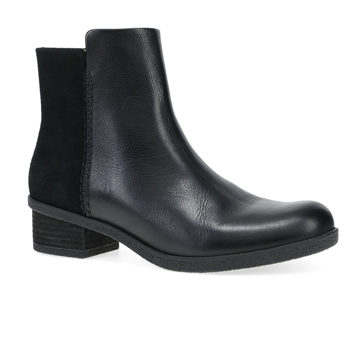 Dansko Denay Ankle Boot (Women) - Black Waterproof Milled Boots - Casual - Mid - The Heel Shoe Fitters