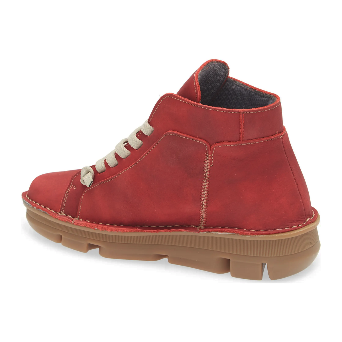 On Foot Touch Lace Up Boot (Women) - Rojo