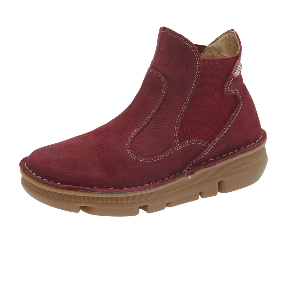 On Foot Touch Ankle Boot (Women) - Burdeos Nubuck Boots - Casual - Low - The Heel Shoe Fitters