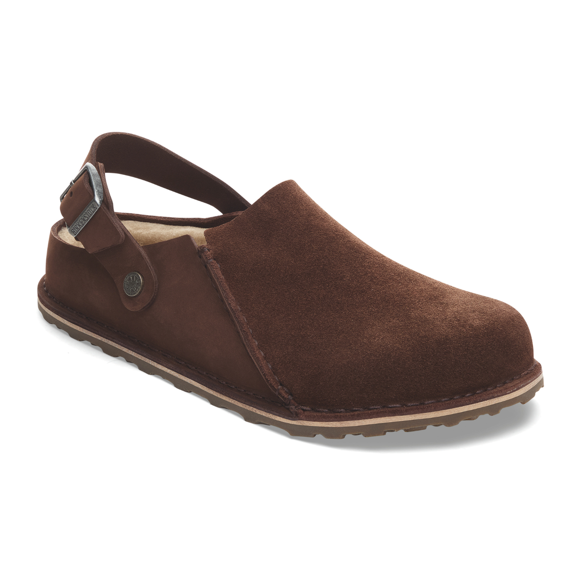 Birkenstock Lutry Shearling Clog (Women) - Carafe Suede/Nubuck