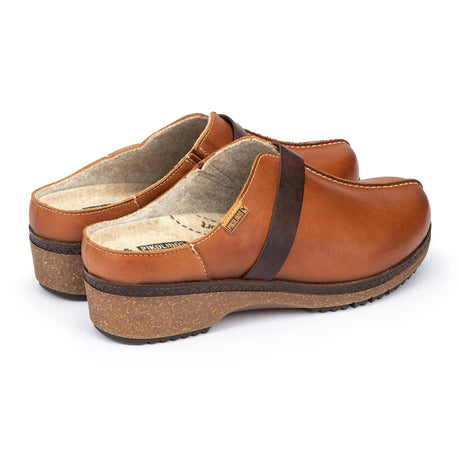 Pikolinos Granada W0W-3590C1 Clog (Women) - Brandy Leather Dress-Casual - Clogs & Mules - The Heel Shoe Fitters