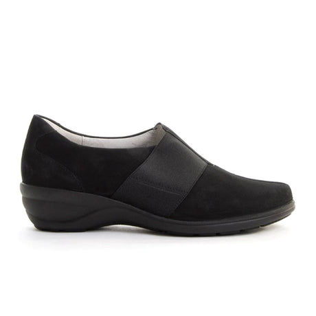 Waldlaufer Fame 305502 Slip On (Women) - Black Suede Dress-Casual - Slip Ons - The Heel Shoe Fitters