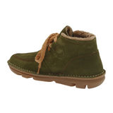 On Foot Silken Lace Up Boot (Women) - Musgo Suede Boots - Casual - Low - The Heel Shoe Fitters