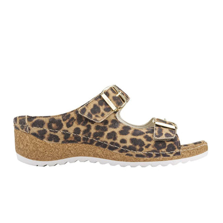 Waldlaufer Hanila 306502 Slide Sandal (Women) - Black Print Sandals - Slide - The Heel Shoe Fitters