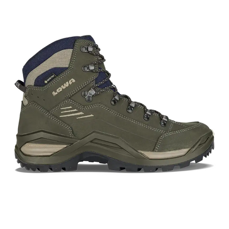Lowa Renegade EVO GTX Mid Hiking Boot (Men) - Olive/Navy Hiking - Mid - The Heel Shoe Fitters