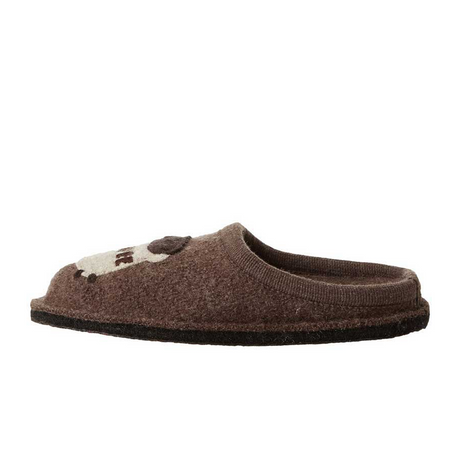 Haflinger Coffee Slipper (Unisex) - Earth Dress-Casual - Slippers - The Heel Shoe Fitters