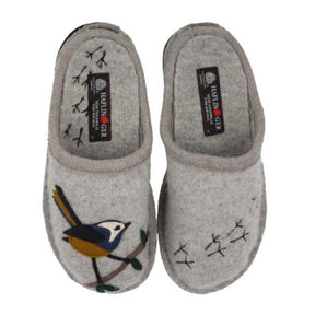 Haflinger Songbird Slipper (Women) - Silver Grey Dress-Casual - Slipper - The Heel Shoe Fitters