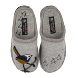 Haflinger Songbird Slipper (Women) - Silver Grey Dress-Casual - Slipper - The Heel Shoe Fitters