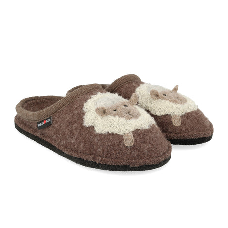 Haflinger Lamby Slipper (Women) - Brown Dress-Casual - Slippers - The Heel Shoe Fitters