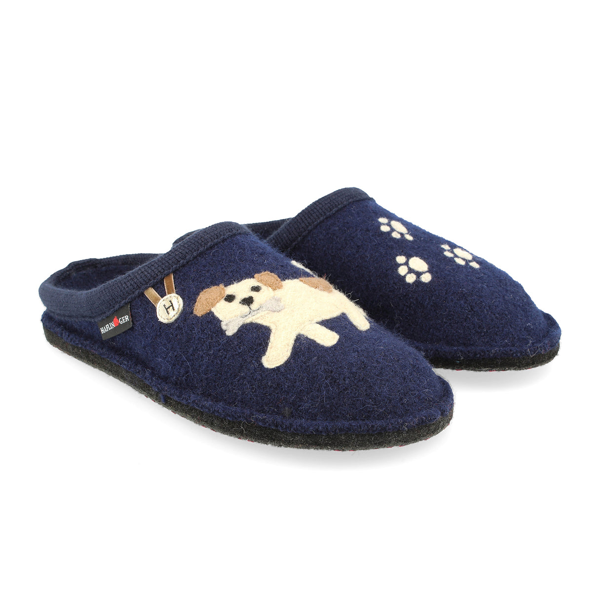 Haflinger Fido Slipper (Women) - Navy Dress-Casual - Slipper - The Heel Shoe Fitters