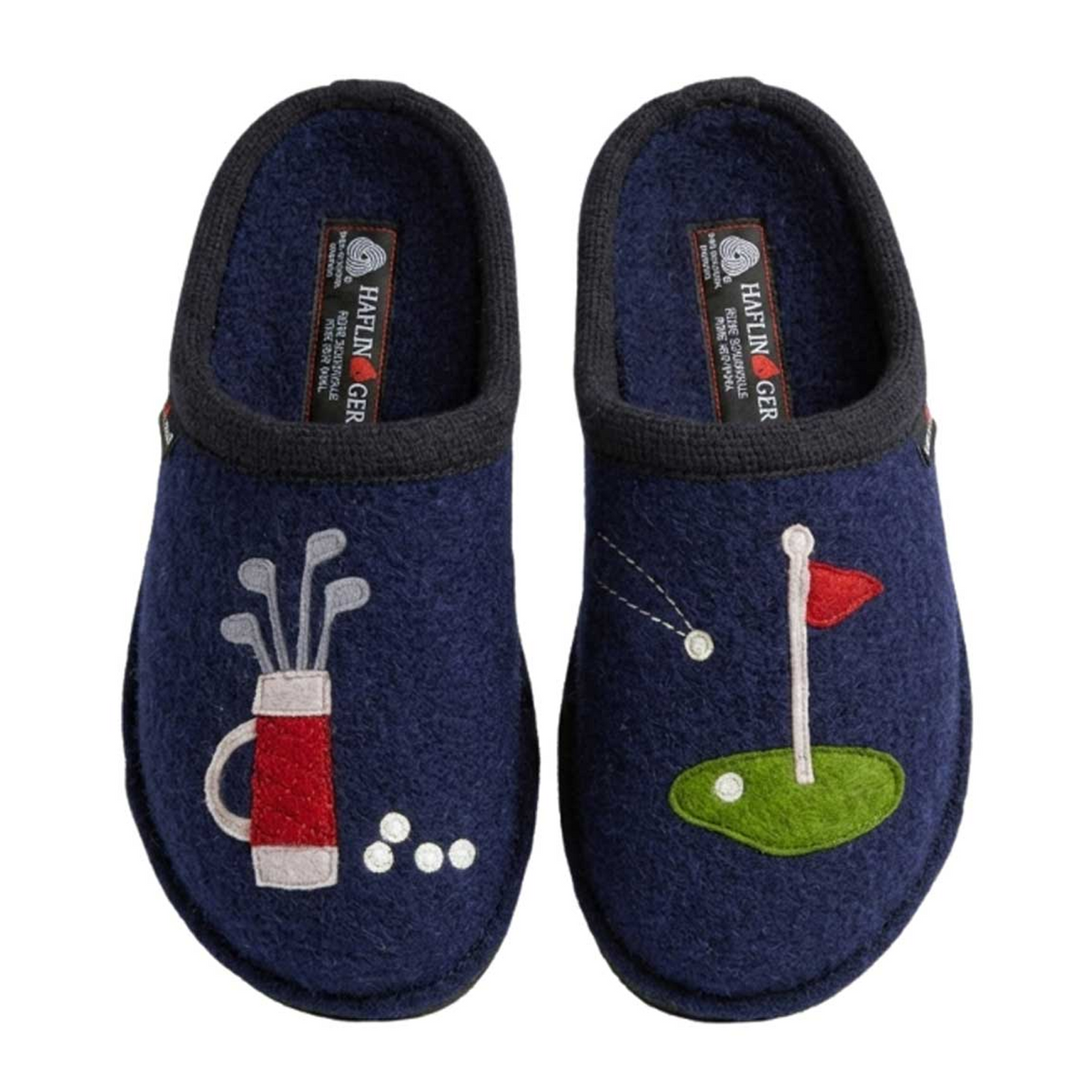 Haflinger Golf Slipper (Unisex) - Navy