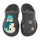 Haflinger Snowman Slipper (Women) - Grey