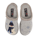 Haflinger Snowman Slipper (Women) - Silver Grey