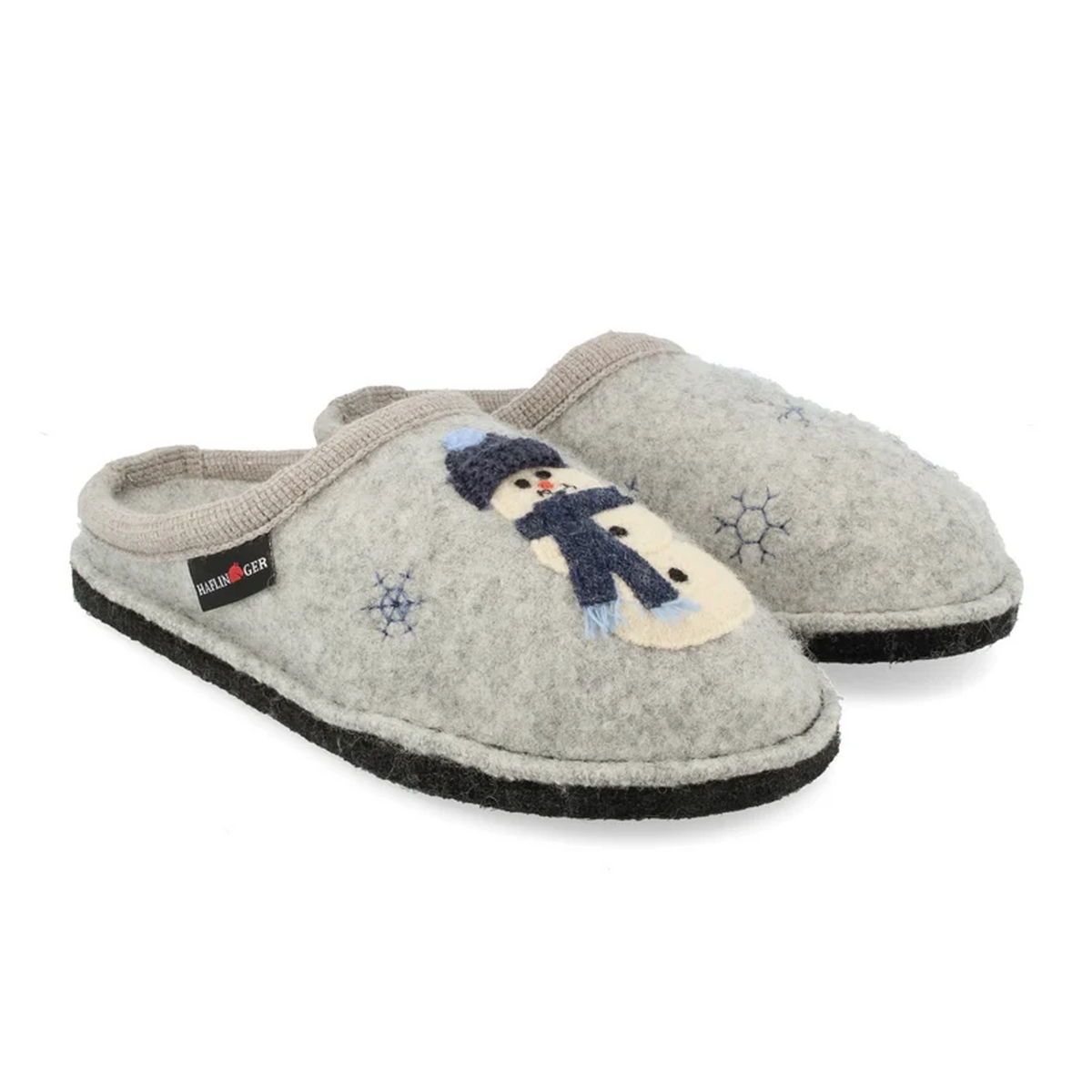 Haflinger Snowman Slipper (Women) - Silver Grey