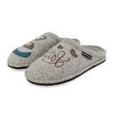 Haflinger Latte Slipper (Women) - Silver Grey Dress-Casual - Slipper - The Heel Shoe Fitters