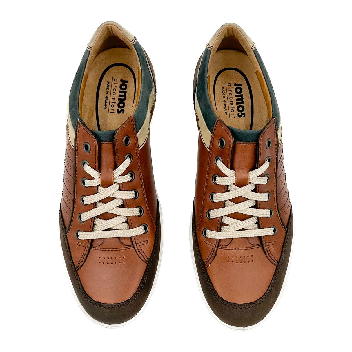 Jomos 1928 Lace Up (Men) - Capuccino/Cognac Athletic - Casual - Lace Up - The Heel Shoe Fitters