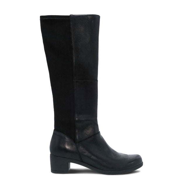 Dansko Celestine Tall Boot (Women) - Black Burnished Nubuck Boots - Fashion - High - The Heel Shoe Fitters