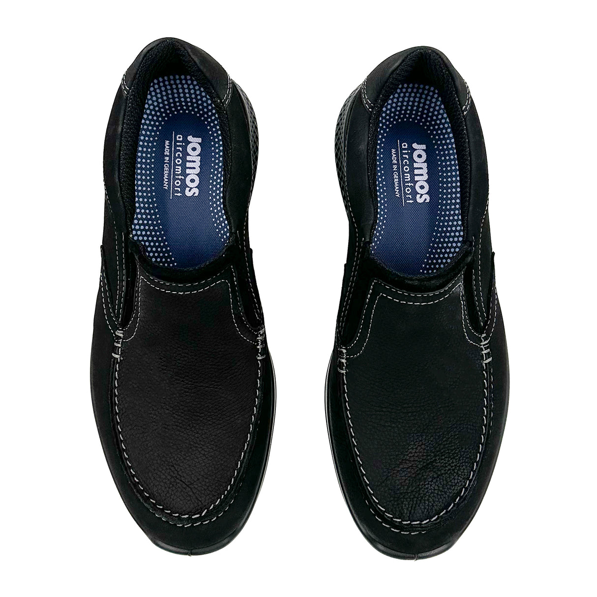 Jomos Campus II Slip On (Men) - Schwarz Dress-Casual - Slip On - The Heel Shoe Fitters