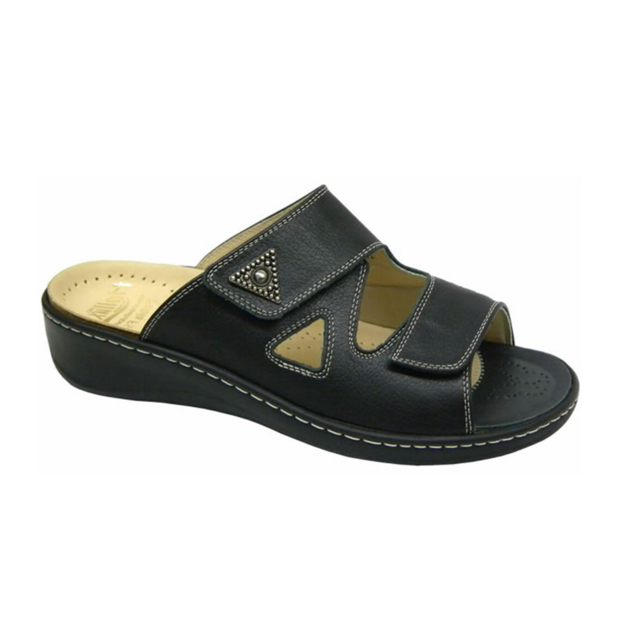 Fidelio Hallux Slide (Women) - Black Sandals - Slide - The Heel Shoe Fitters