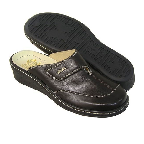 Fidelio Hallux Franni Clog (Women) - Dark Brown Dress-Casual - Clogs & Mules - The Heel Shoe Fitters