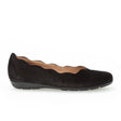 Gabor 34166-17 Flat (Women) - Schwarz Samtchevreau Dress-Casual - Flats - The Heel Shoe Fitters