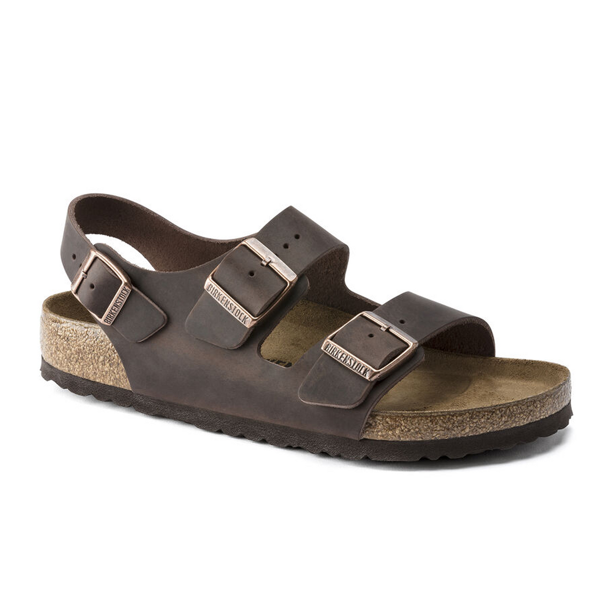 Birkenstock Milano Backstrap Sandal Unisex Habana Oiled Leather The Heel Shoe Fitters