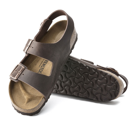 Birkenstock Milano Backstrap Sandal (Unisex) - Habana Oiled Leather Sandals - Backstrap - The Heel Shoe Fitters