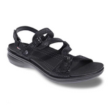 Revere Emerald Backstrap Sandal (Women) - Black Lizard Sandals - Backstrap - The Heel Shoe Fitters