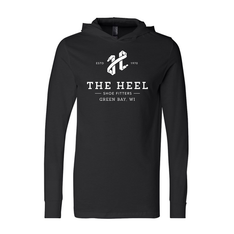 The Heel Shoe Fitters Hooded Long Sleeve (Unisex) - Black Apparel - Top - Long Sleeve - The Heel Shoe Fitters