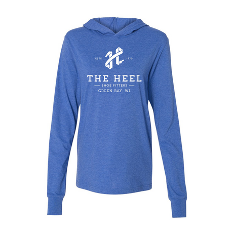 The Heel Shoe Fitters Hooded Long Sleeve (Unisex) - Heather Royal Apparel - Top - Long Sleeve - The Heel Shoe Fitters