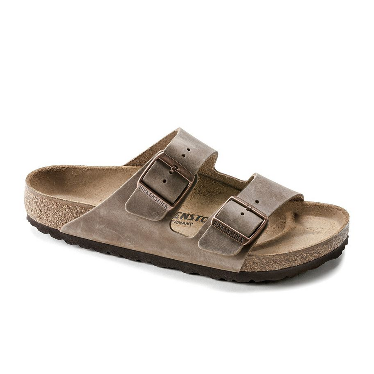 Birkenstock Arizona Slide Sandal (Unisex) - Tobacco Oiled Leather Sandals - Slide - The Heel Shoe Fitters