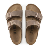 Birkenstock Arizona Slide Sandal (Unisex) - Tobacco Oiled Leather Sandals - Slide - The Heel Shoe Fitters