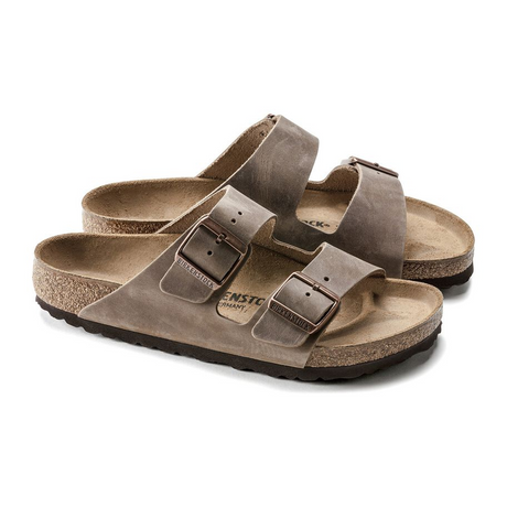 Birkenstock Arizona Slide Sandal (Unisex) - Tobacco Oiled Leather Sandals - Slide - The Heel Shoe Fitters