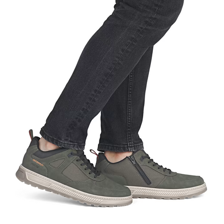 Rieker 37004 Ralf Sneaker (Men) - Moor/Moor/Schwarz Dress-Casual - Oxford - The Heel Shoe Fitters