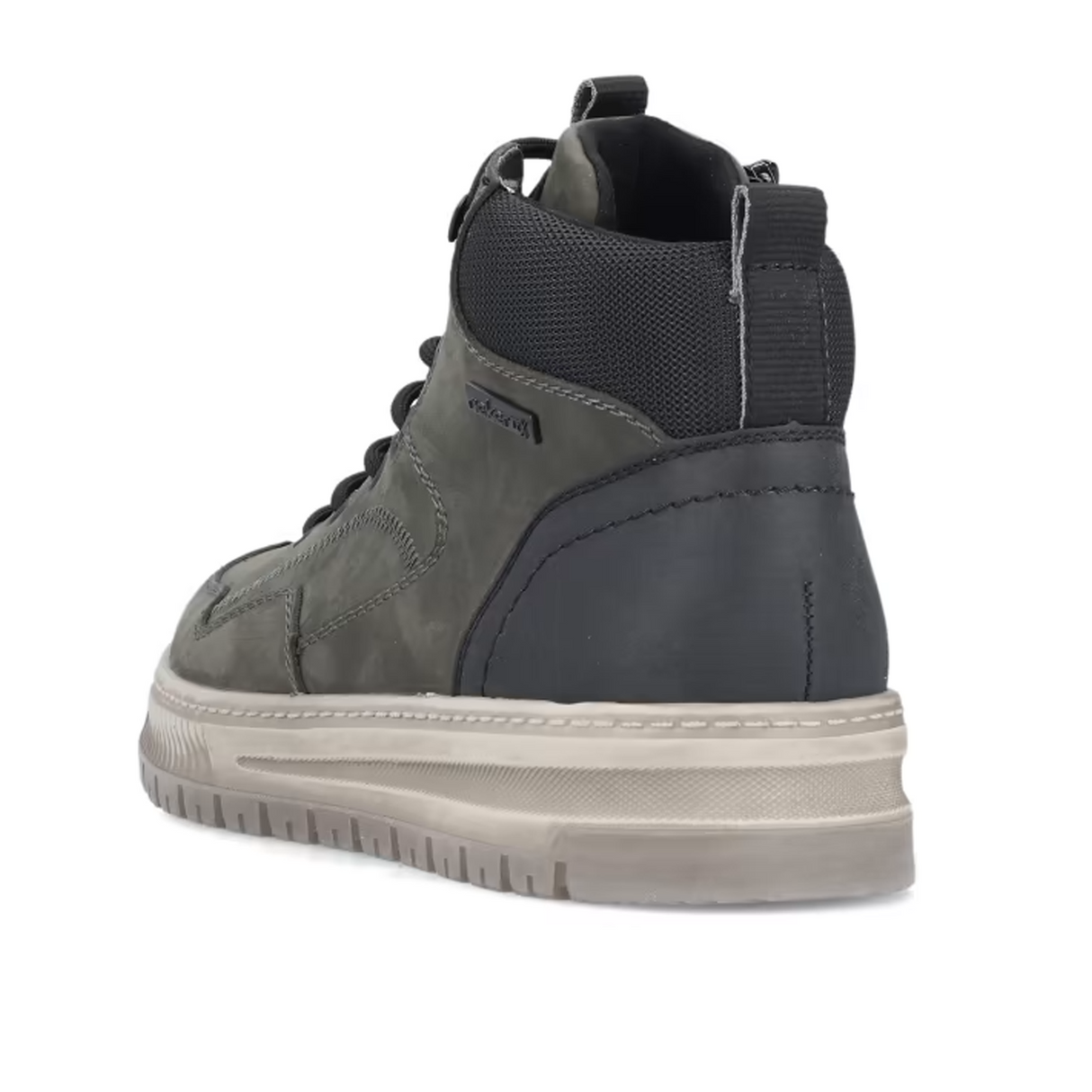 Rieker 38554 Ralf Sneaker Boot (Men) - Moor/Schwarz/Schwarz Boots - Casual - Mid - The Heel Shoe Fitters