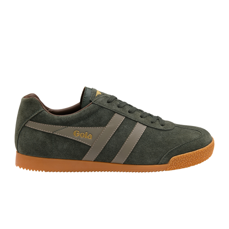 Gola Harrier Sneaker (Men) - Dark Khaki/Rhino/Otter Athletic - Casual - Lace Up - The Heel Shoe Fitters